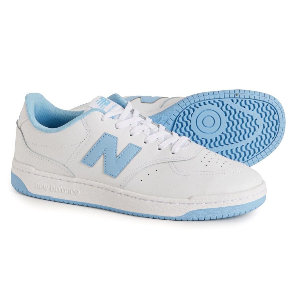 New Balance BB80RTB Men's Sneakers White Blue Size 9.5 Basketball Shoes